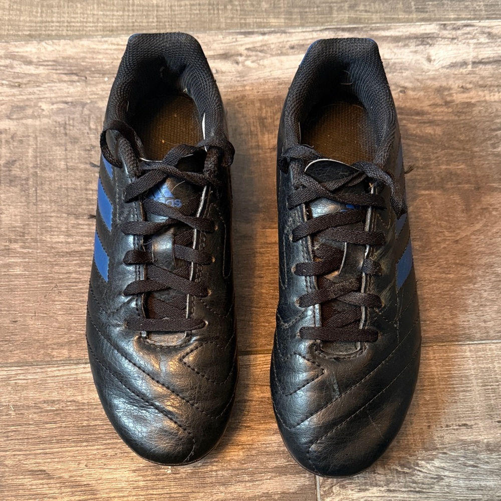 Adidas Black and Blue Kids/Youth Shoes